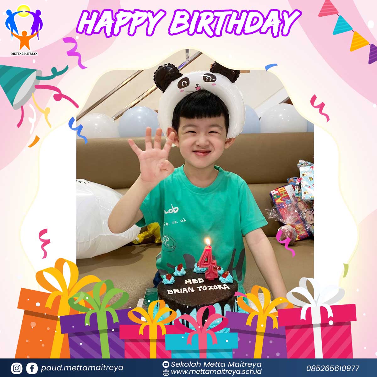 Virtual Birthday Celebration Part I | PAUD METTA MAITREYA